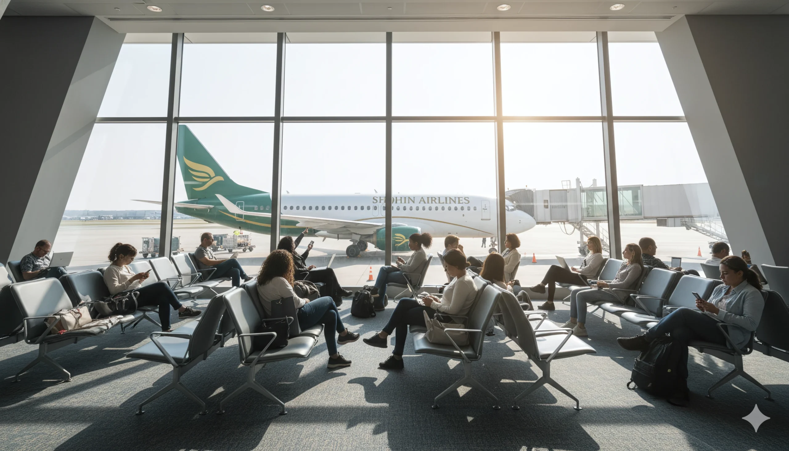 Shohin Airlines airport brand application