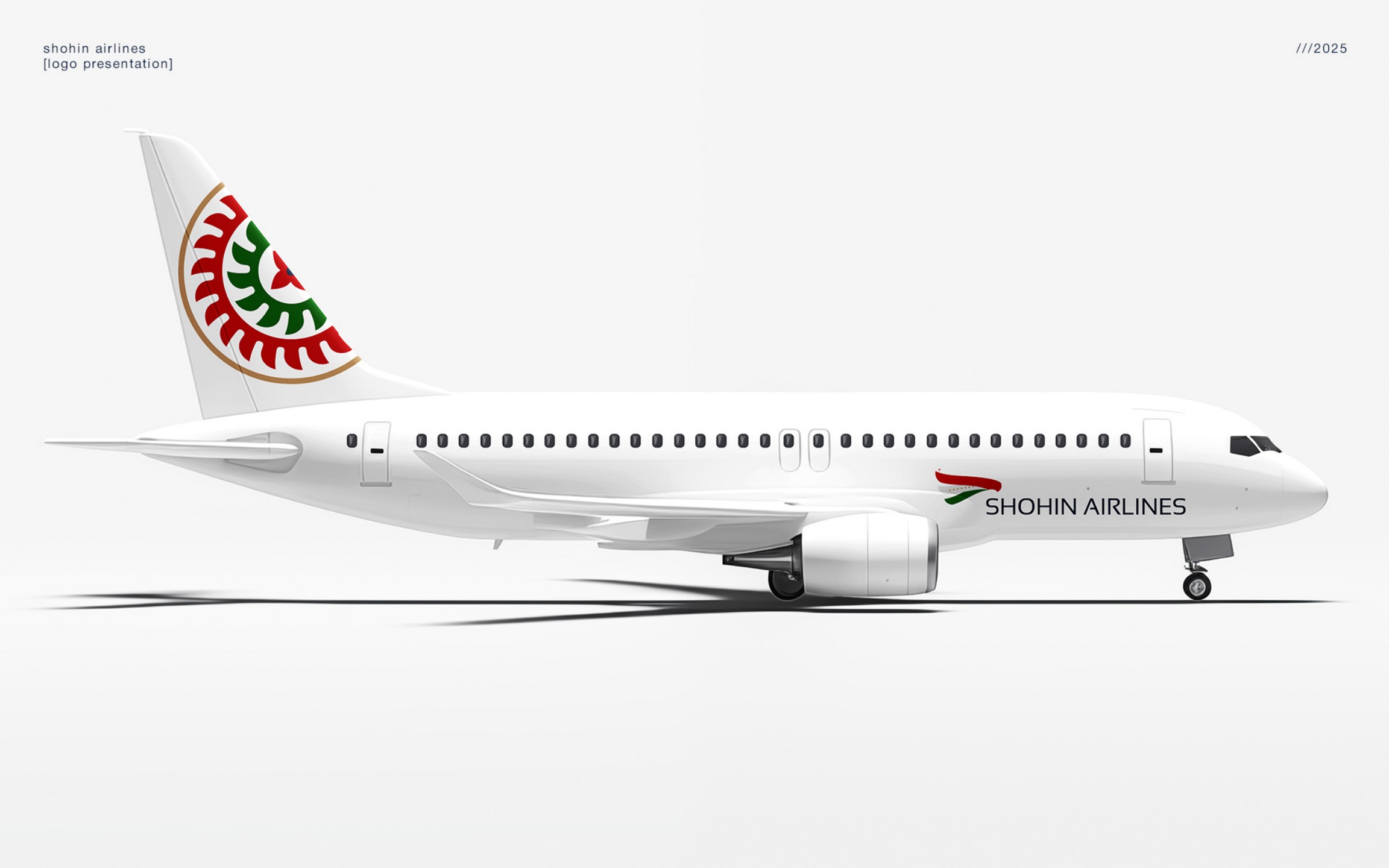 KILEV LAB proposed Shohin Airlines aircraft livery with a Tajik ornamental tail